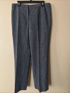 Kasper Black and Gray Textured Waistband Skirt
